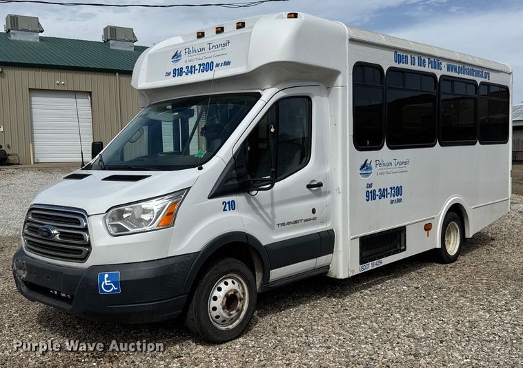 image for item EQ1236 2018 Ford Transit 350HD shuttle bus
