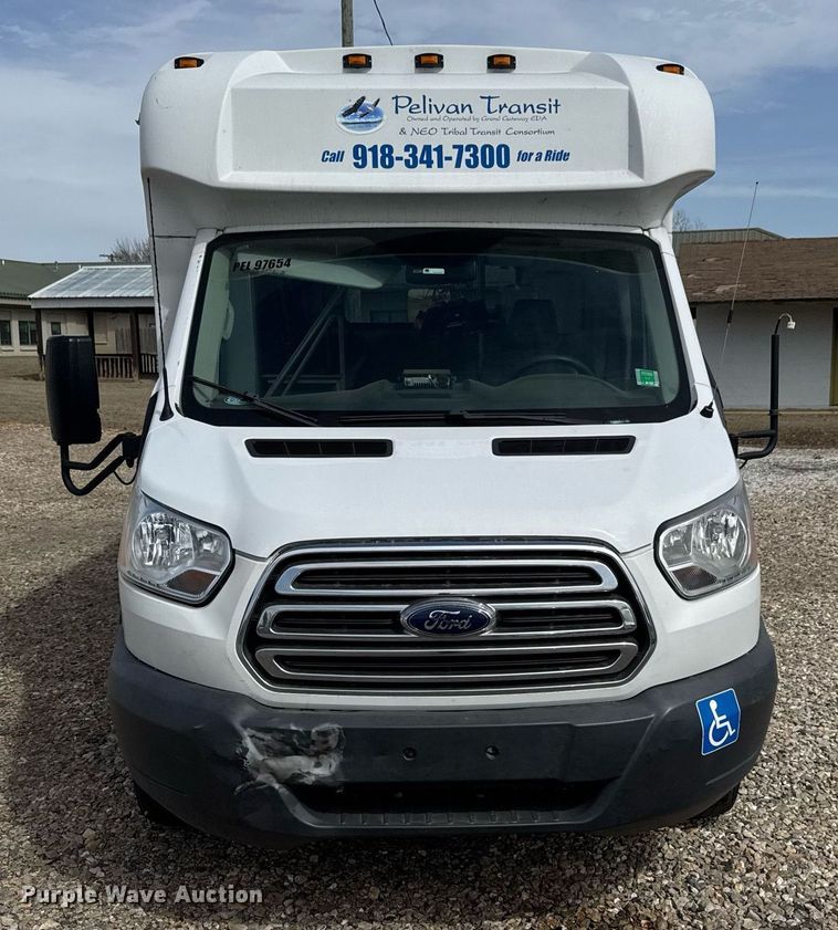image for item EQ1236 2018 Ford Transit 350HD shuttle bus