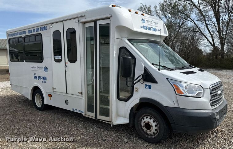 image for item EQ1236 2018 Ford Transit 350HD shuttle bus