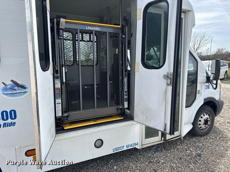 image for item EQ1236 2018 Ford Transit 350HD shuttle bus