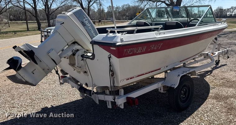 image for item EQ1243 1988 Thunder Craft 152 Capri boat