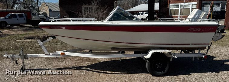 image for item EQ1243 1988 Thunder Craft 152 Capri boat