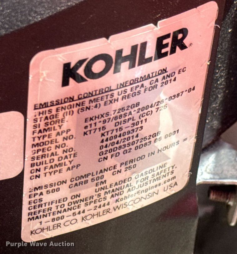 image for item EQ1262 Ariens Zoom 42 XL ZTR lawn mower