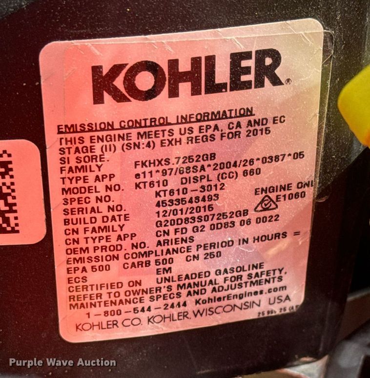 image for item EQ1265 Ariens Zoom 34 ZTR lawn mower