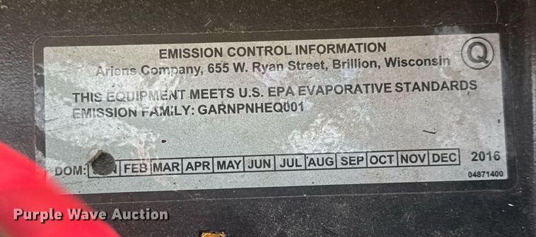 image for item EQ1265 Ariens Zoom 34 ZTR lawn mower