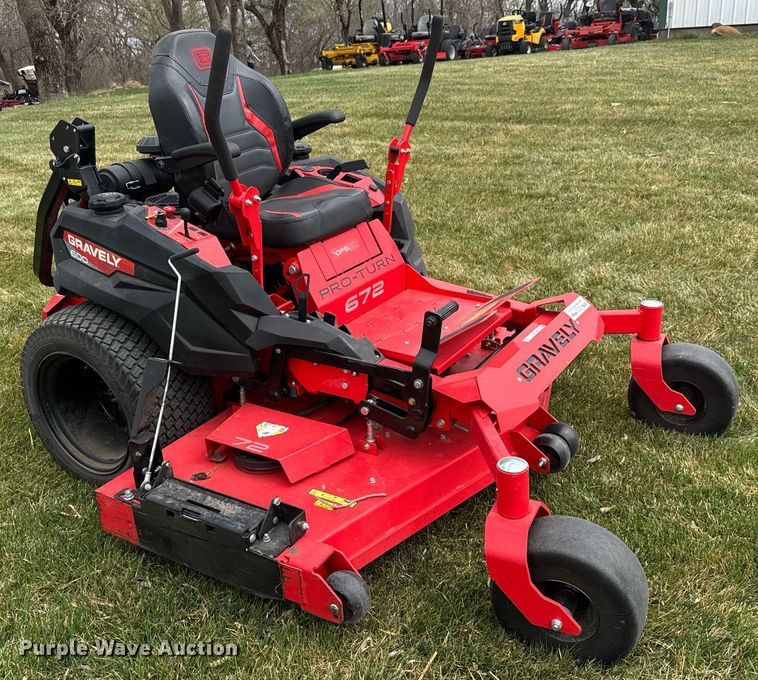 image for item EQ1268 Gravely Pro-Turn 672 ZTR lawn mower