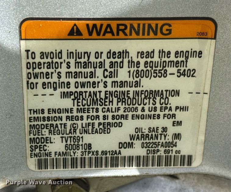 image for item EQ1271 Yard Machines 13A7660G752 lawn mower