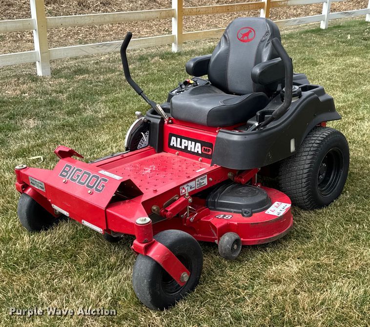 image for item EQ1274 2018 Big Dog Alpha MP ZTR lawn mower