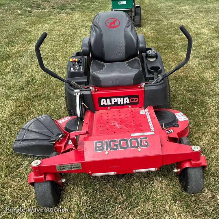 image for item EQ1274 2018 Big Dog Alpha MP ZTR lawn mower