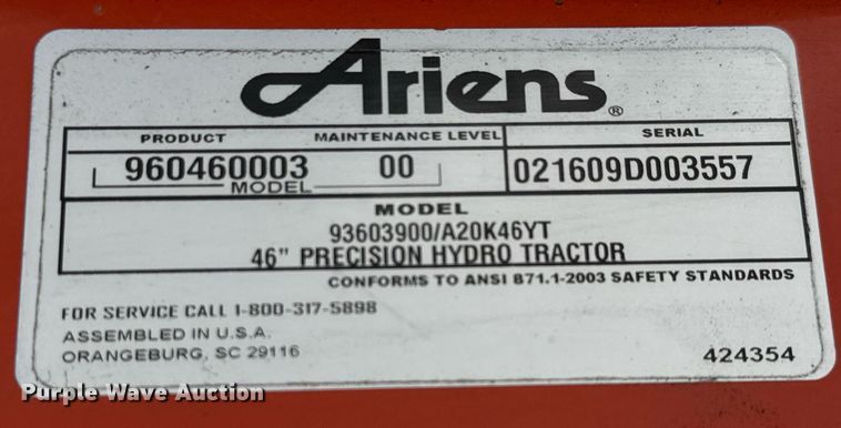 image for item EQ1275 Ariens Precision lawn mower