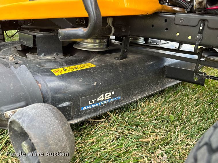 image for item EQ1276 2016 Cub Cadet LT42C lawn mower