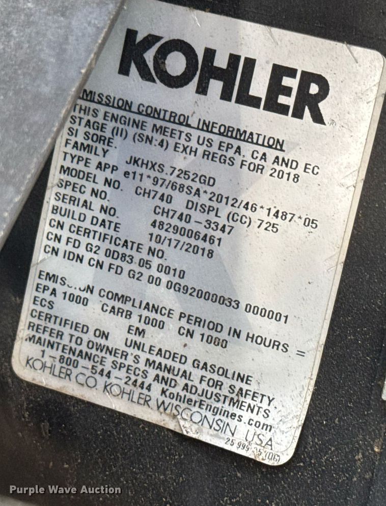 image for item EQ1279 2005 Exmark Navigator NAV20KC ZTR lawn mower