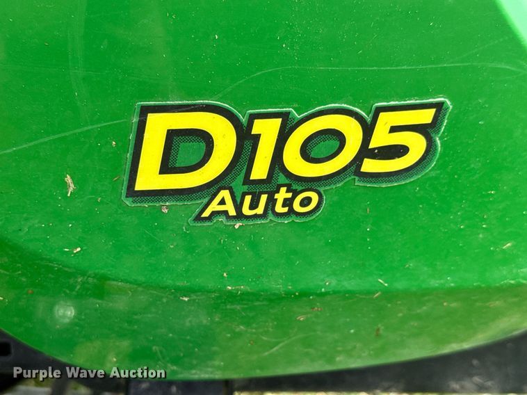 image for item EQ1280 2017 John Deere D105 Auto lawn mower