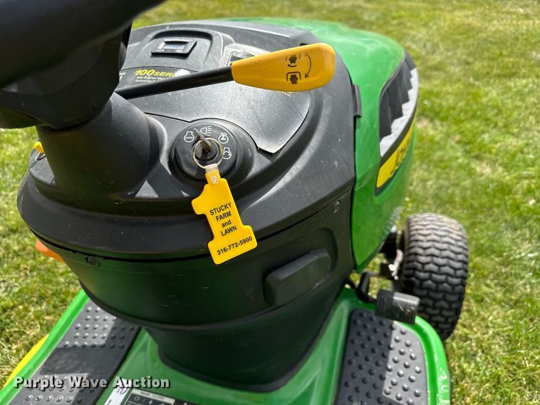 image for item EQ1280 2017 John Deere D105 Auto lawn mower