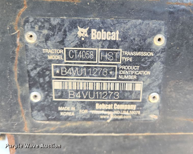 image for item EQ4004 Bobcat CT4058 MFWD tractor