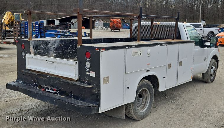 image for item EQ6909 2014 Ford  F350 Super Duty XL utility bed pickup truck