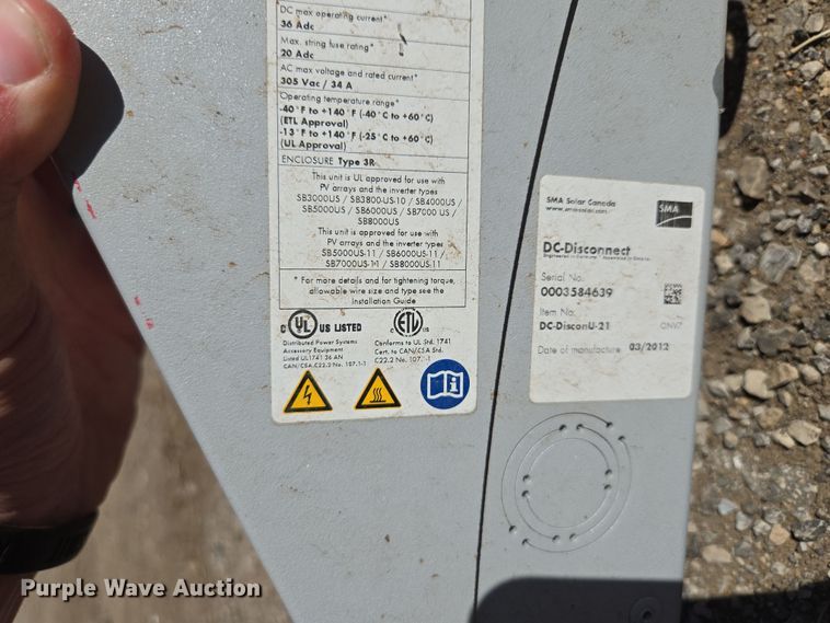 image for item EQ6951 (20) Canadian Solar CS6P-240P solar panels