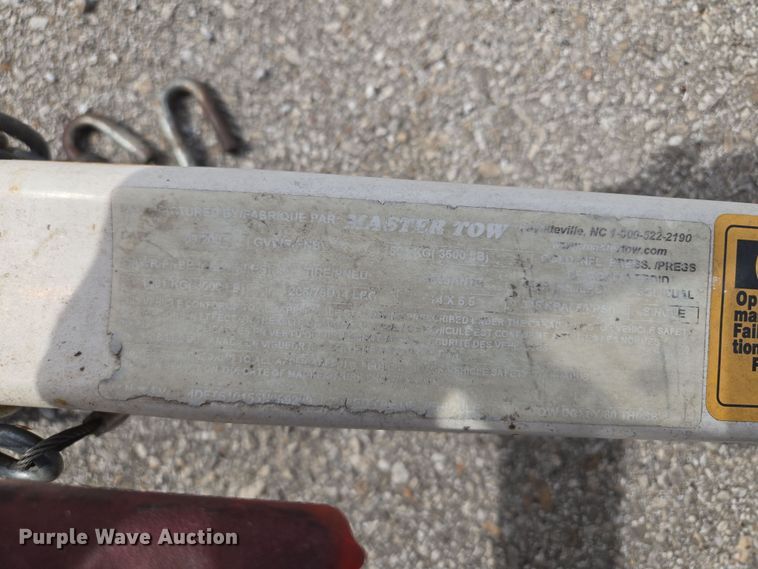 image for item EQ6988 2005 Master Tow car dolly 