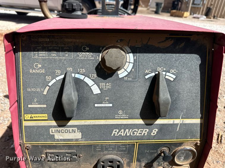 image for item ER8943 Lincoln Ranger 8 welder/generator
