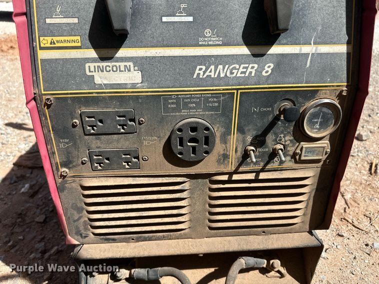 image for item ER8943 Lincoln Ranger 8 welder/generator