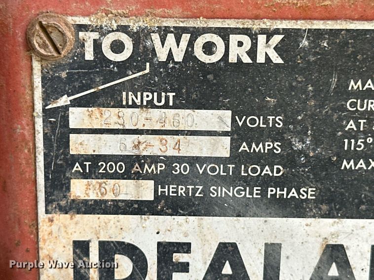 image for item ER8945 Lincoln Idealarc 250 welder