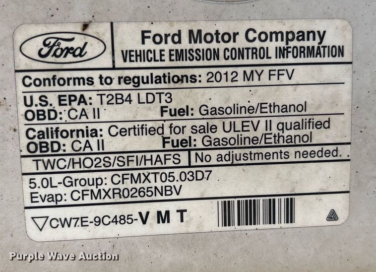 image for item OB9487 2012 Ford F150 pickup truck