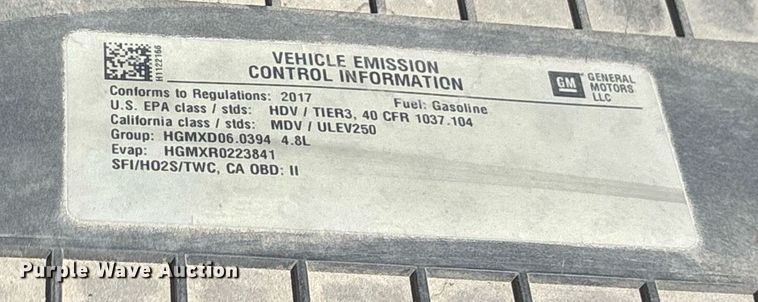 image for item OB9500 2017 Chevrolet Express 2500 van