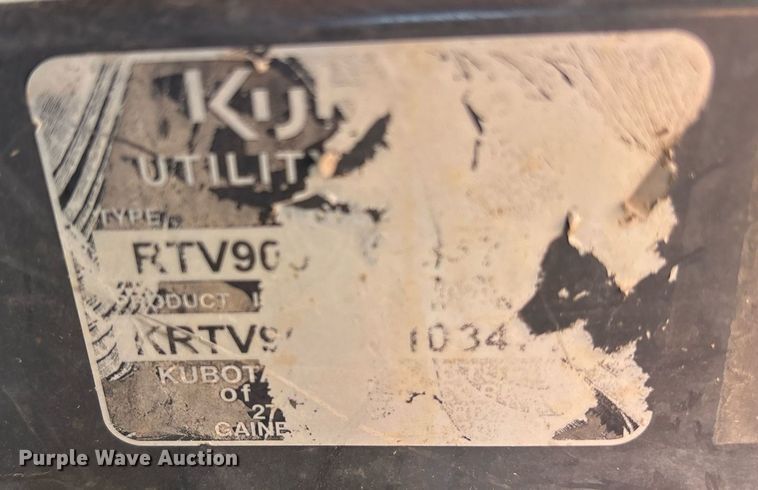 image for item OB9539 Kubota RTV900 utility vehicle