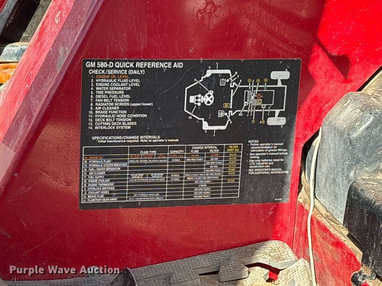 image for item OB9545 1999 Toro Groundsmaster 580-D lawn mower