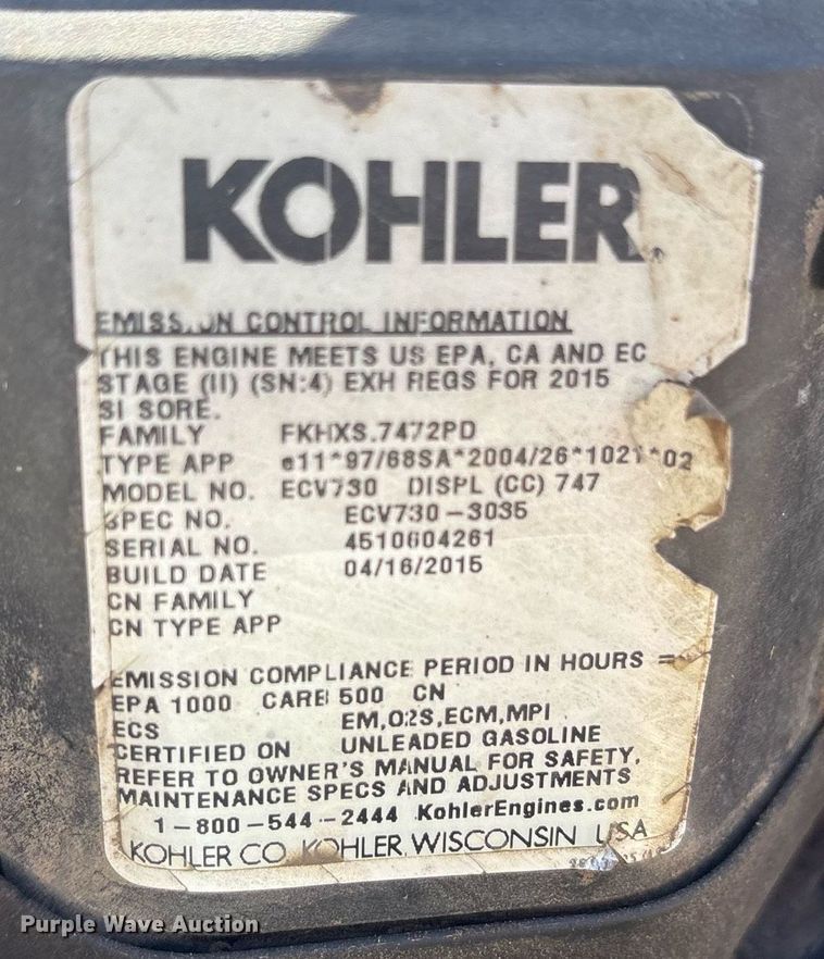 image for item OB9546 2015 Toro Grandstand ZTR lawn mower