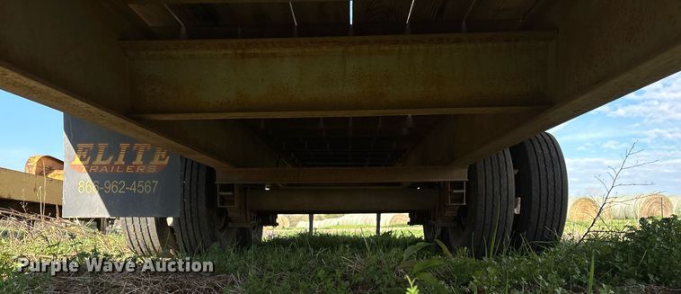 image for item OB9561 2007 Elite Trailers Gooseneck Float flatbed trailer