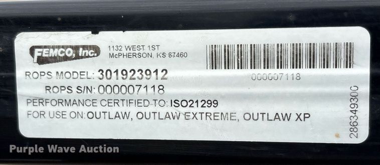 image for item OB9565 2015 Bad Boy Outlaw XP ZTR lawn mower