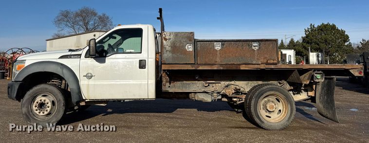 image for item DH9885 2011 Ford F450 Super Duty XL dump flatbed truck