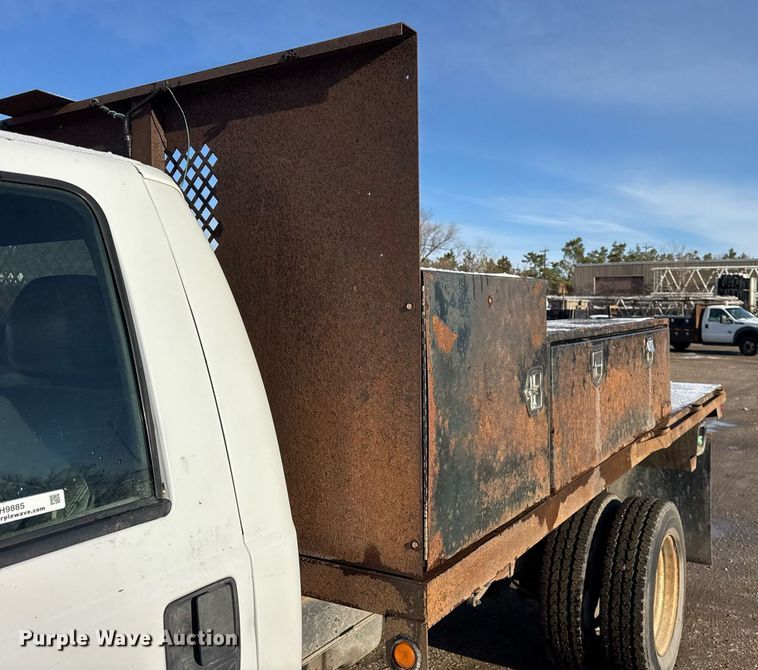 image for item DH9885 2011 Ford F450 Super Duty XL dump flatbed truck