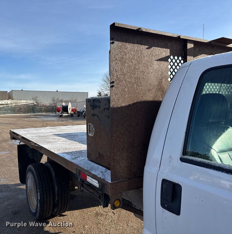 image for item DH9885 2011 Ford F450 Super Duty XL dump flatbed truck