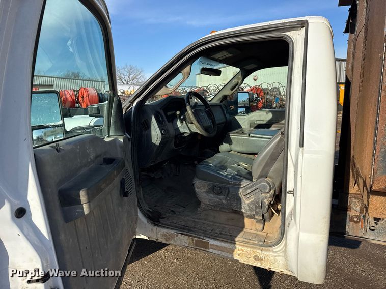 image for item DH9885 2011 Ford F450 Super Duty XL dump flatbed truck