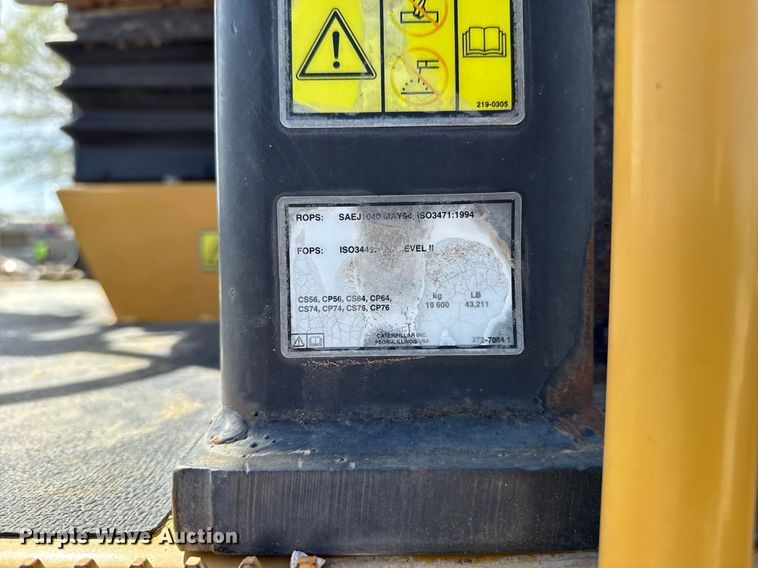 image for item DM5619 2008 Caterpillar CP76 single drum vibratory roller