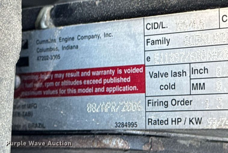 image for item DM5637 2006 Ingersoll Rand SD-77DX TF single drum vibratory roller