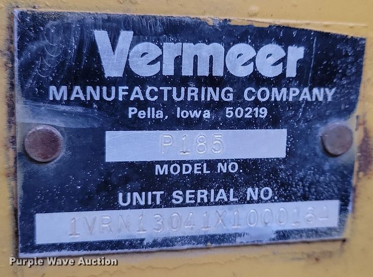 image for item DN3704 1999 Vermeer P185 Renegade cable plow