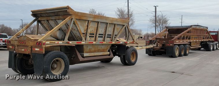 image for item DN3705 1992 Load King 2227 bottom dump trailer