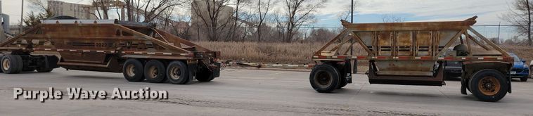 image for item DN3705 1992 Load King 2227 bottom dump trailer