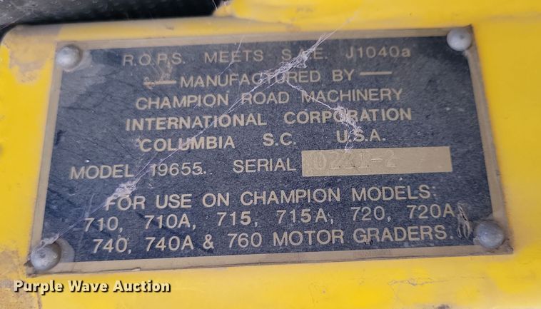 image for item DN3711 1979 Champion 740 rigid frame motor grader