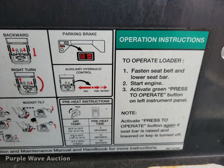 image for item DN3720 2008 Bobcat S70 skid steer loader