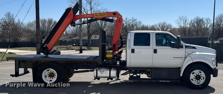 image for item DO0659 2016 Ford F650 Super Duty crew cab crane truck