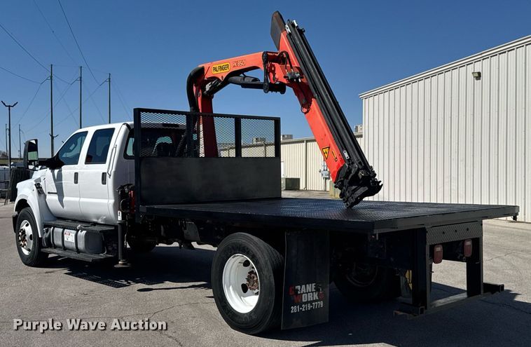 image for item DO0659 2016 Ford F650 Super Duty crew cab crane truck