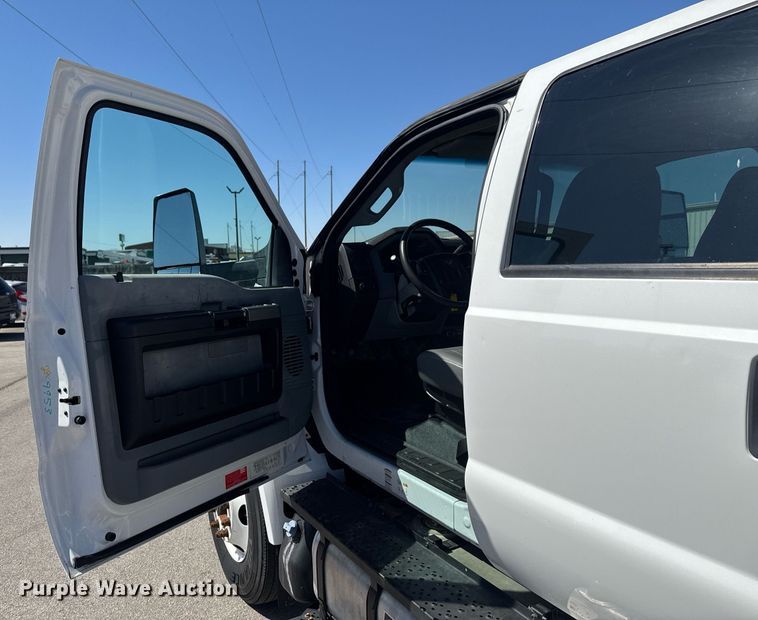 image for item DO0659 2016 Ford F650 Super Duty crew cab crane truck