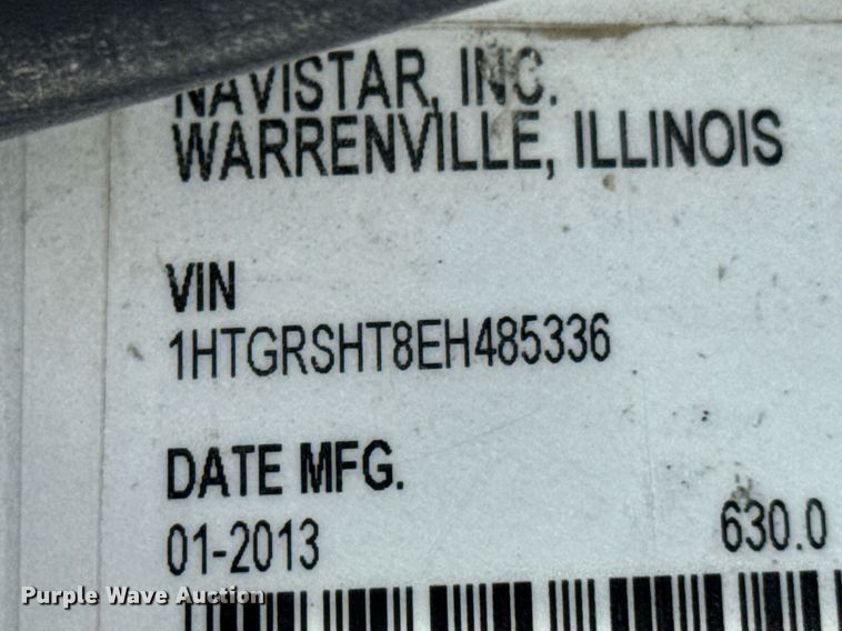 image for item DO0697 2014 International WorkStar 7600 ready mix truck