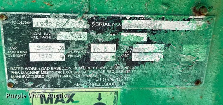 image for item DO0717 JLG 1932 RS scissor lift