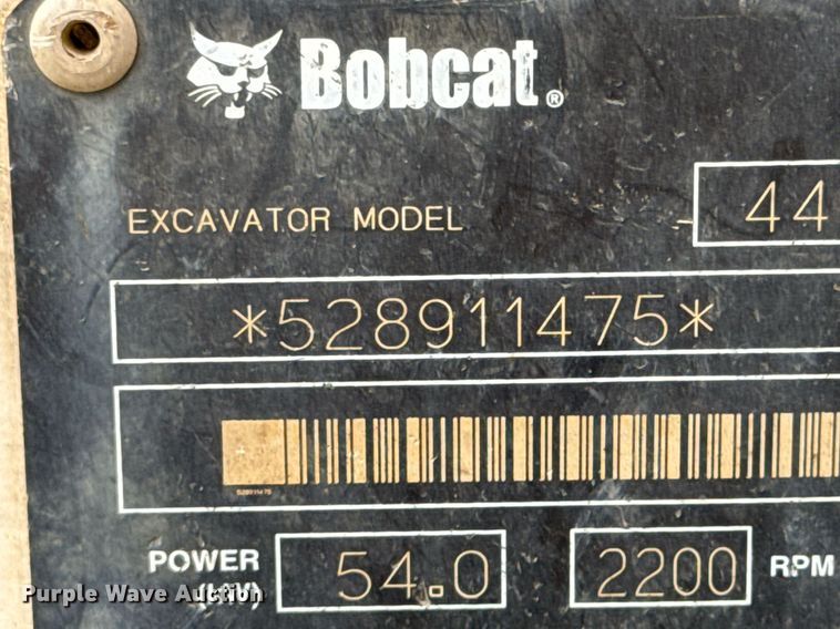 image for item DO0722 2006 Bobcat 442C mini excavator