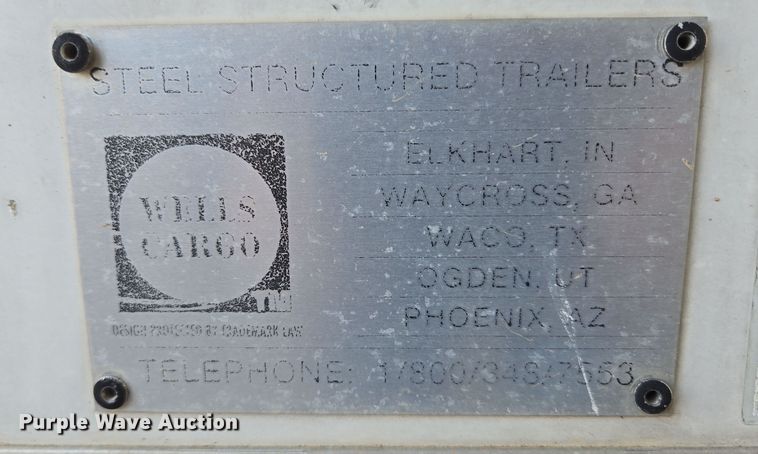 image for item DP6240 1997 Wells Cargo fiber optic splicing trailer